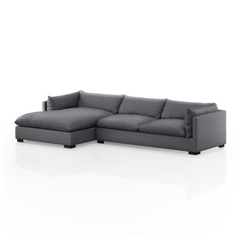 Westwood 2Pc LAF Sectional-131"-Charcoal