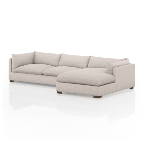 Westwood 2Pc RAF Sectional-131"-Pebble