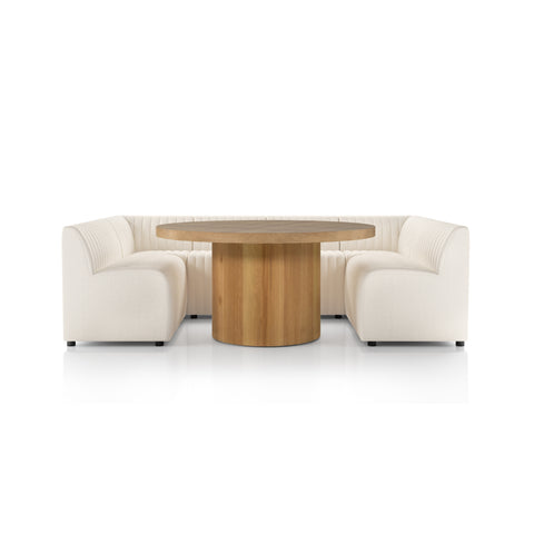 Augustine Dining Banquette U Shape-106"-Capri Oatmeal