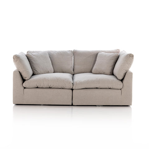 Stevie 2-Pc Sectional Sofa-Destin Flannel