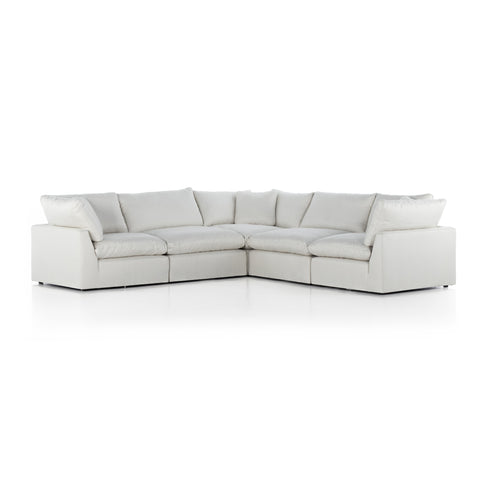 Stevie 5-Pc LAF Sectional Sofa-Anders Ivory