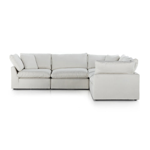 Stevie 5-Pc LAF Sectional Sofa-Anders Ivory