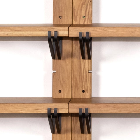 Pivott Shelf-Set Of 6-Natural Oak Veneer
