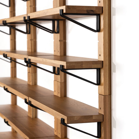 Pivott Shelf-Set Of 6-Natural Oak Veneer