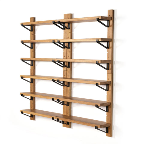 Pivott Shelf-Set Of 4-Natural Oak Veneer