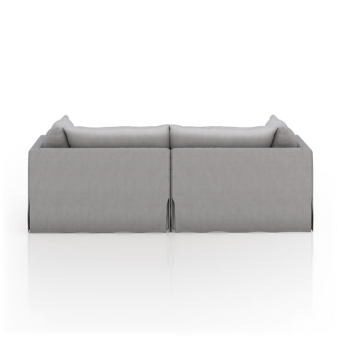 Habitat Double Chaise Slipcover Sectional-87"-Dove