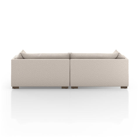 Westwood Double Chaise Sectional-102''-Bayside Pebble