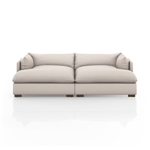 Westwood Double Chaise Sectional-102''-Bayside Pebble