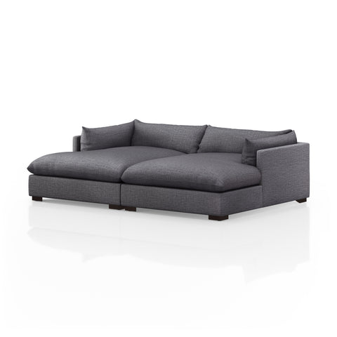 Westwood Double Chaise Sectional-102''-Charcoal