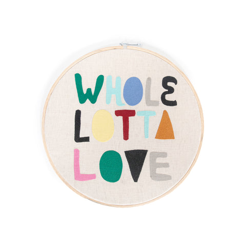Cotton Embroidery Hoop Wall Hanging