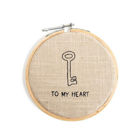 Cotton Embroidery Hoop Wall Hanging