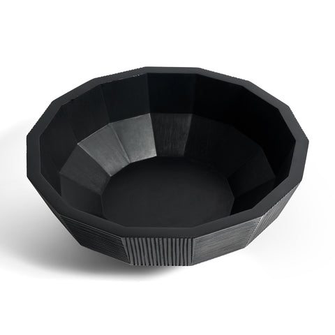 Striped bowl - Black