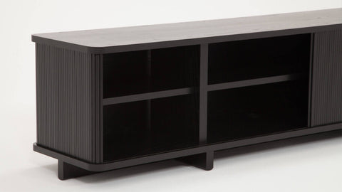 Tambour Credenza - Black