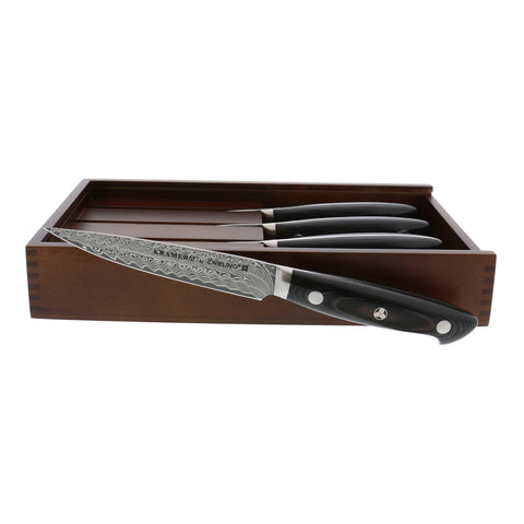 Kramer - EUROLINE Stainless Damascus Collection - 4pc Steak Knife Set