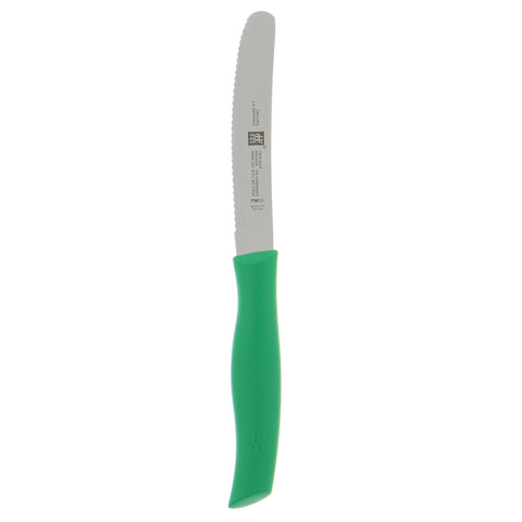 TWIN Grip - 4.5"  Serrated Utility Knife - Green