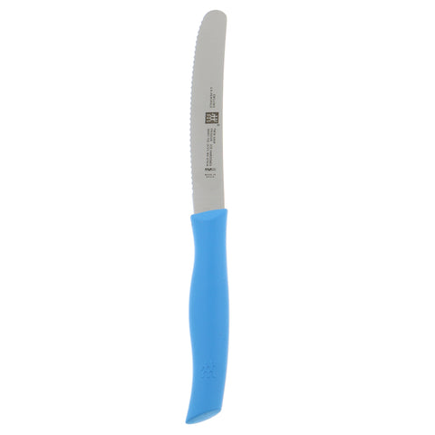 TWIN Grip - 4.5"  Serrated Utility Knife - Blue