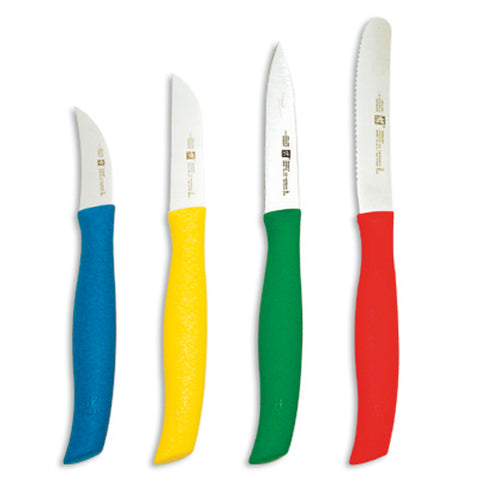 TWIN Grip - 4pc Multi-Colored Paring Knife Set