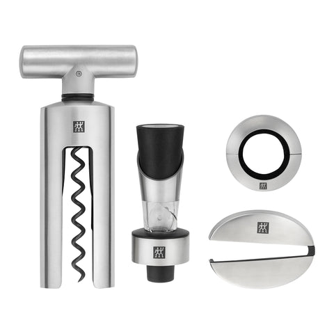 Sommelier Accessories - 4pc Sommelier Stainless Steel Wine Tool Set