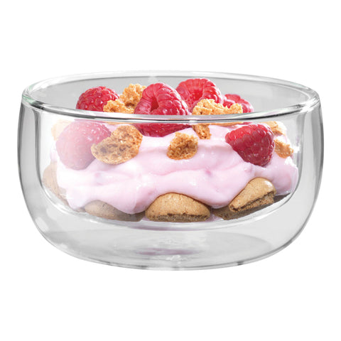 Sorrento Double Wall Glassware - 2Pc Bowl Set