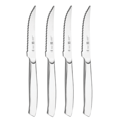 Steak Sets - 4pc Stainless Steel Serrated Mignon Steak Knife Set
