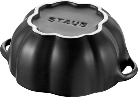 Ceramics Specialties - 24-oz Pumpkin Cocotte - Matte Black