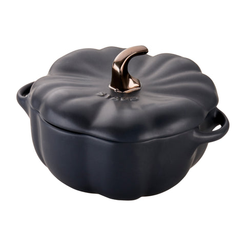Ceramics Specialties - 24-oz Pumpkin Cocotte - Matte Black