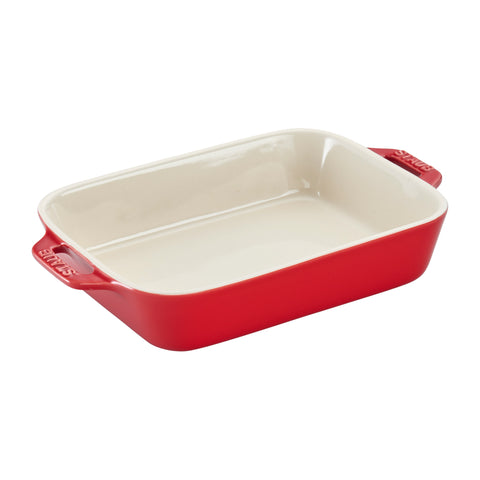 Ceramics - 7.5" X 6" Rectangular Baking Dish - Cherry