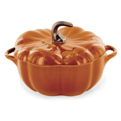 Ceramics Specialties - 24-oz Pumpkin Cocotte - Burnt Orange
