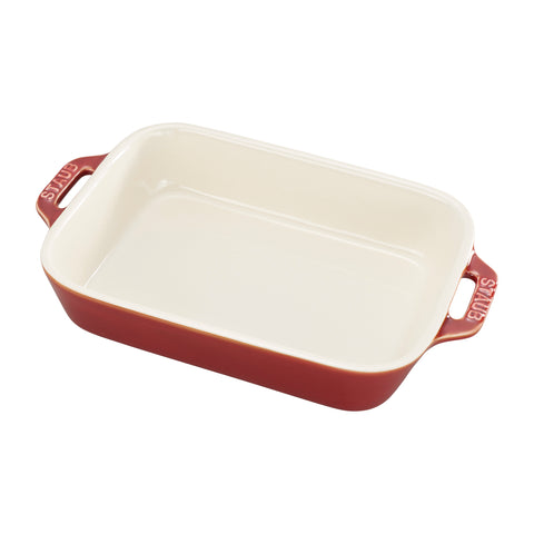 Ceramics - 7.5" X 6" Rectangular Baking Dish - Rustic Red