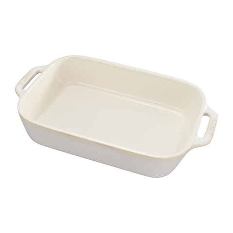 Ceramics - 10.5" X 7.5" Rectangular Baking Dish - Rustic Ivory