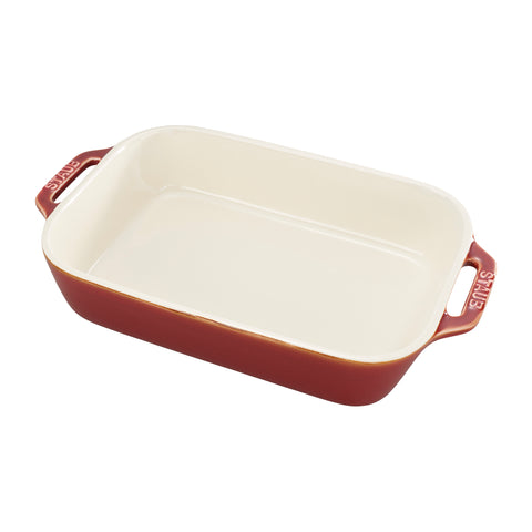 Ceramics - 10.5" X 7.5" Rectangular Baking Dish - Rustic Red