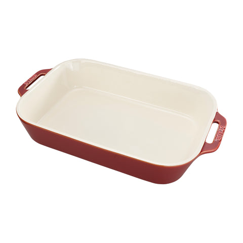Ceramics - 13" X 9" Rectangular Baking Dish - Rustic Red