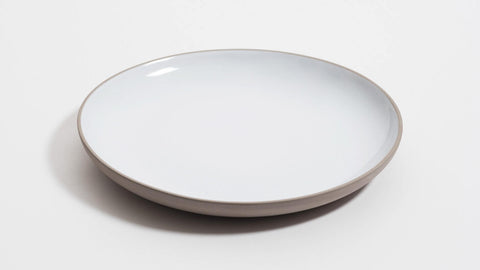 Garrido Stoneware Dinner Plate -Grey/Red - IN STOCK