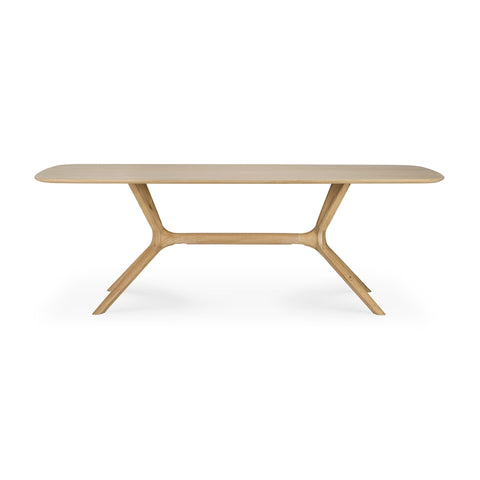 X Dining Table,88" - Oak