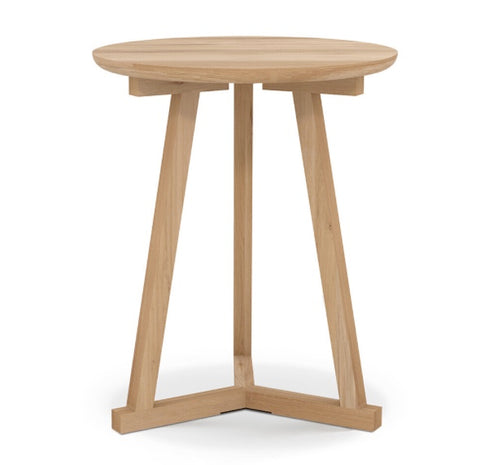 Tripod side table - Oak