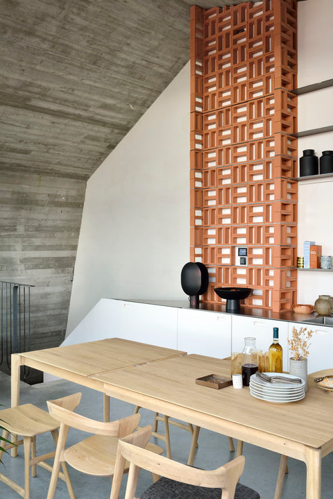 Bok  Extendable Dining Table,63/94.5" - Oak