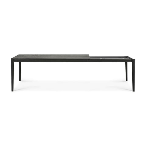 Bok Extendable Dining Table,71/110" - Black Oak
