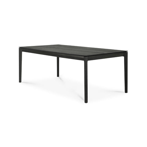 Bok Extendable Dining Table,71/110" - Black Oak