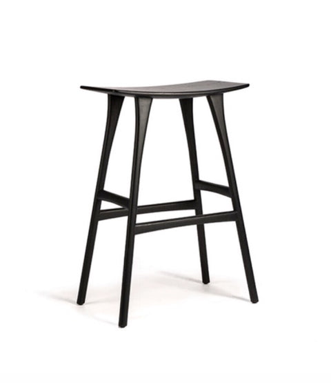 Osso bar stool - Black Oak - Varnished