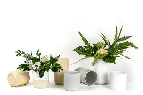 Flower Vase - Top Half White