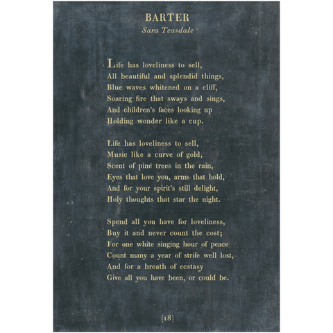 Barter - Poetry Collection