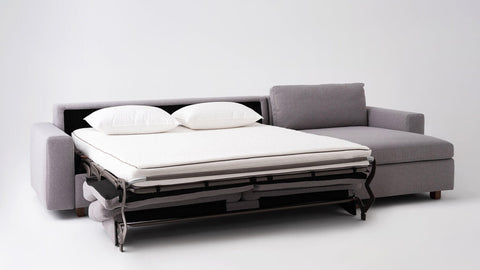 Reva 2-Piece Sectional Sleeper Sofa with Storage Chaise - Fabric