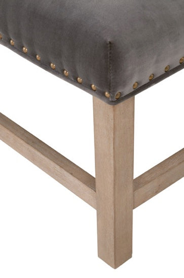 Blakely Upholstered Coffee Table - Dark Dove velvet