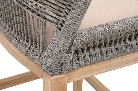 Loom Bar Stool - Platinum Rope