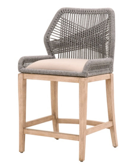 Loom Counter Stool - Platinum Rope