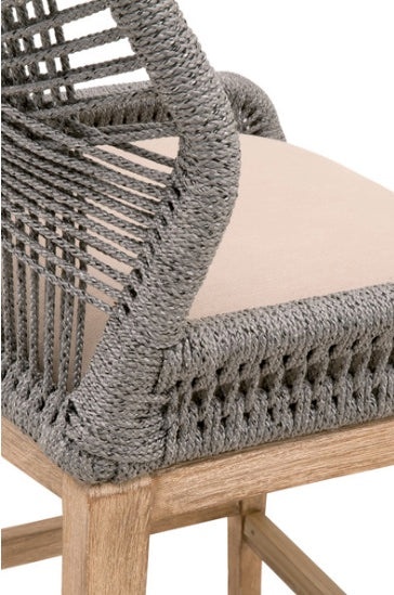 Loom Counter Stool - Platinum Rope