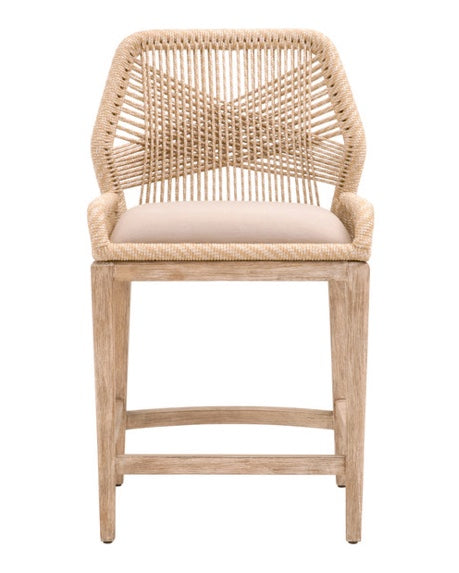 Loom Counter Stool - Sand Rope