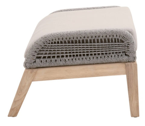 Loom Outdoor Foot Stool - Platinum Rope