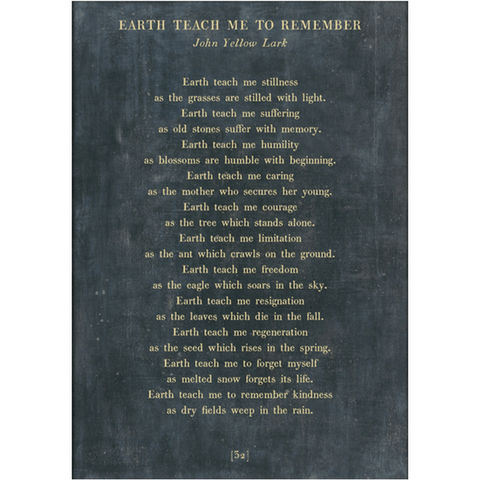 Earth Teach Me to Remember - Poetry Collection