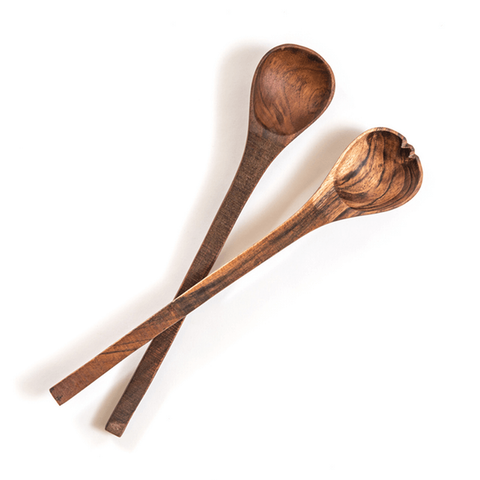 Oiled Acacia Serving Spoons